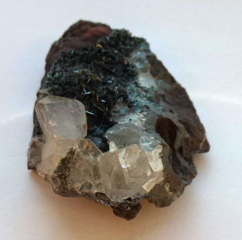 specular hematite specularite with quartz crystals Rocks and Mineral