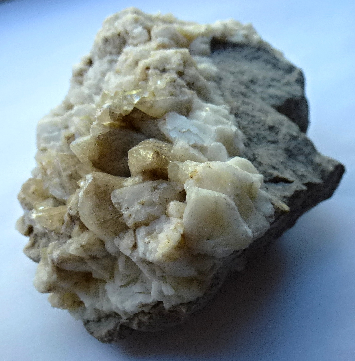 calcite crystals ex Middleton Mine, Wirksworth Rocks and Mineral